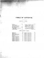 Table of Contents, Ford County 1905